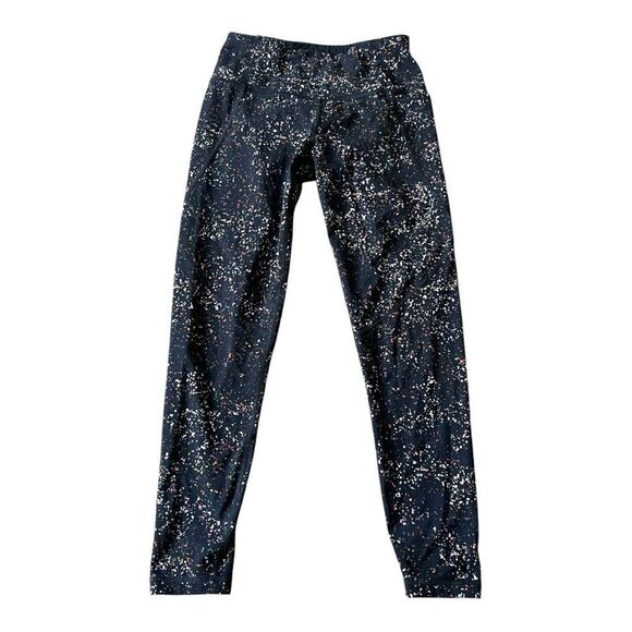 Sweaty Betty Power 7/8 Black Confetti Print Athletic Workout Leggings Size XS - Picture 2 of 9